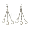 Tibetan Style Alloy Feather Tassel Big Pendants FIND-YW0003-92C-1