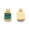 Synthetic Malachite Charms X-KK-A165-13G-1