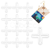 36Pcs Transparent Acrylic Multi-strand Links TACR-PH0001-98-6