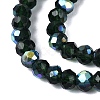 AB Color Plated Transparent Glass Rondelle Beads Strands EGLA-T029-2mm-10R-3