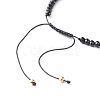 Adjustable Nylon Thread Braided Bead Bracelet BJEW-JB06441-02-5