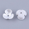 Resin Imitation Pearl Bead Caps RESI-T040-007B-2