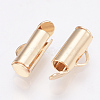 Brass Slide On End Clasp Tubes KK-Q747-11D-KC-2