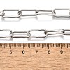 Non-Tarnish 304 Stainless Steel Paperclip Chains STAS-I146-02P-3