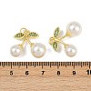 Brass Micro Pave Cubic Zirconia Pendants KK-H072-07G-3