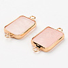 Natural  Rose Quartz Links G-R464-002A-2