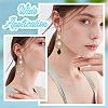 20Pcs Brass Cubic Zirconia Stud Earring Findings KK-BBC0004-96-5