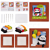 2 Sets 2 Style Panda Photo Frame Needle Felting Kit for Beginners DIY-OC0012-05-1
