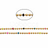 304 Stainless Steel & Enamel Ball Chains CHS-Q004-007-NF-4