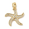 Brass Micro Pave Cubic Zirconia Pendants LS-KK-K305-11E-G-1