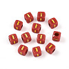 Plating Acrylic Beads OACR-N140-01I-I-1