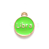 Alloy Enamel Pendants ENAM-S124-01A-06K-3