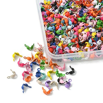 333Pcs Spray Painted Iron Bead Tips IFIN-FS0001-35-1