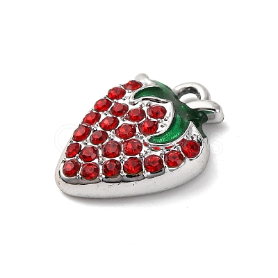 Strawberry Alloy Pendants LS-PALLOY-S051-04P-1