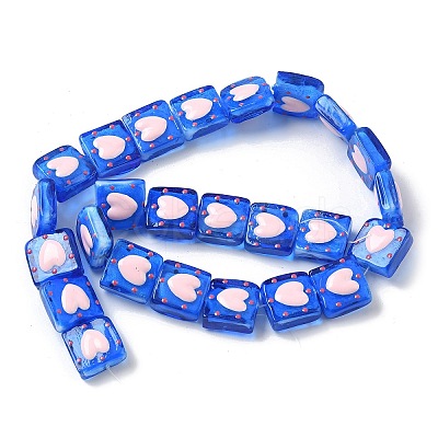 Handmade Lampwork Enamel Beads LAMP-G147-02G-1