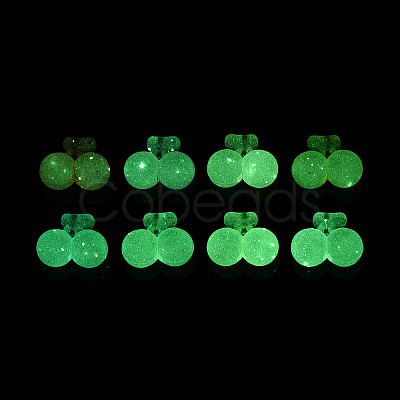 Luminous Frosted Transparent Acrylic Beads TACR-T029-29M-1