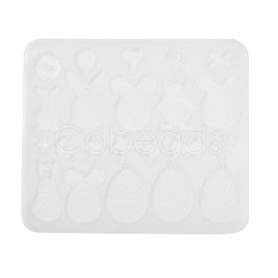Easter DIY Pendant Molds LS-AJEW-U023-01B-1