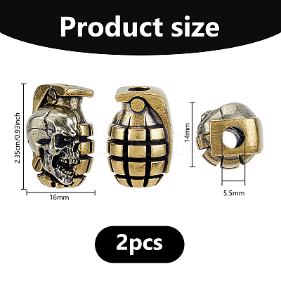 Brass European Beads KK-WH0079-196A-1