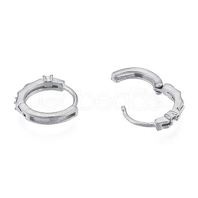 Tarnish Resistant 304 Stainless Steel Hoop Earrings Findings LS-STAS-N092-189-1