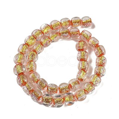 Handmade Foil Lampwork Beads Strands FOIL-K003-05G-1