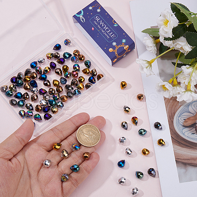120Pcs 12 Colors Electroplate Glass Beads EGLA-SC0001-62-1