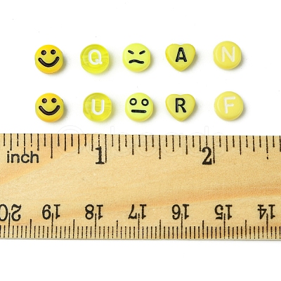 200Pcs Opaque Acrylic Beads MACR-FS0001-87-1