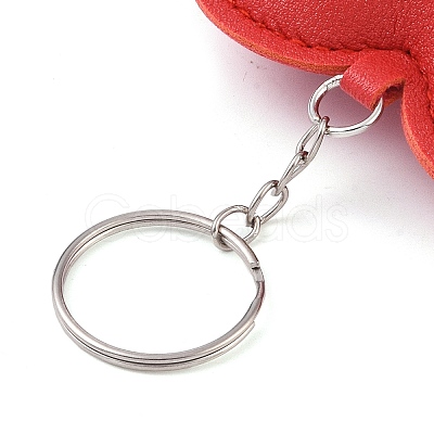 PU Leather Keychain AJEW-L032-01D-1