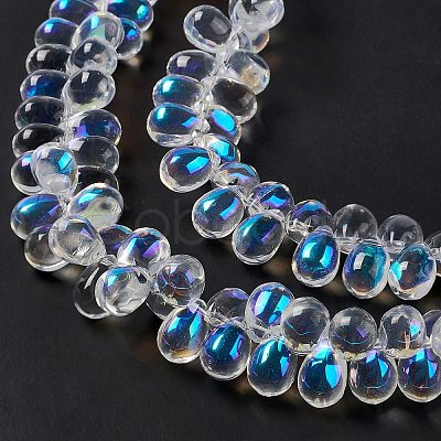 Electroplate Glass Beads Strands EGLA-L031-AB01-1
