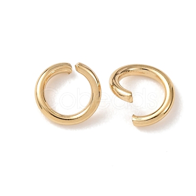 Brass Open Jump Rings KK-G604-08G-11-1
