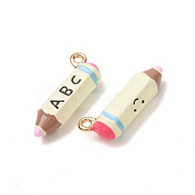 Alloy Enamel Pendants AL-CBAA1B9-03G-01-1