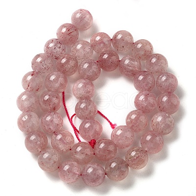 Natural Strawberry Quartz Beads Strands G-L595-C03-04-1