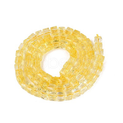 Crackle Transparent Glass Beads Strands GLAA-N062-4mm-08-1