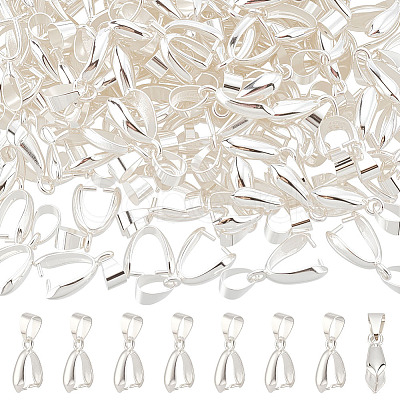140Pcs Brass Pinch Bails KK-ME0002-27-1