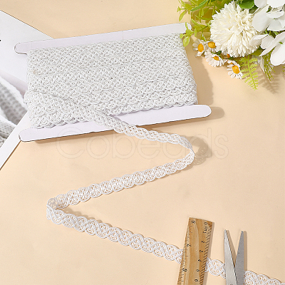 18Yards Polyester Braided Lace Trim OCOR-CY0001-88A-1