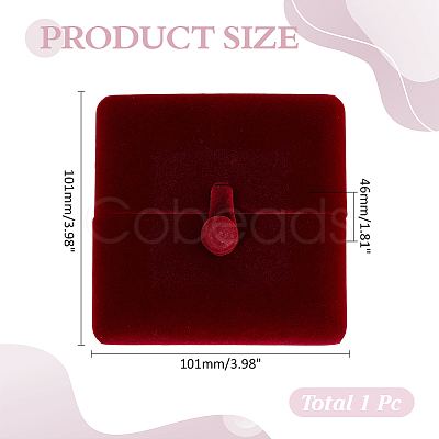 Velvet Jewelry Packing Boxes for Big Pendants CON-WH0085-226A-01-1
