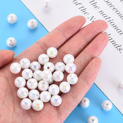 Opaque Acrylic Beads MACR-S370-D10mm-01-1