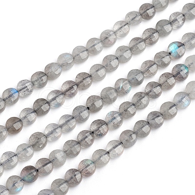 Natural Labradorite Beads Strands G-E560-C08-4mm-1