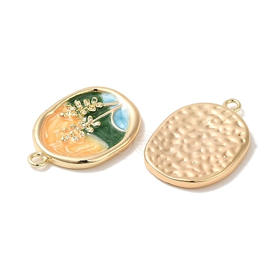 Brass Enamel Pendants X-KK-S368-09G-1
