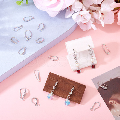 20Pcs 10 Styles Brass Earring Hooks KK-TA0002-29-1