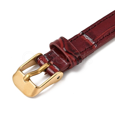 Imitation Leather String Bracelets with Stainless Steel Buckles AJEW-Z053-01G-1
