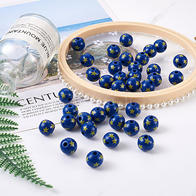 Natural Wooden Beads WOOD-TAC0010-04A-1