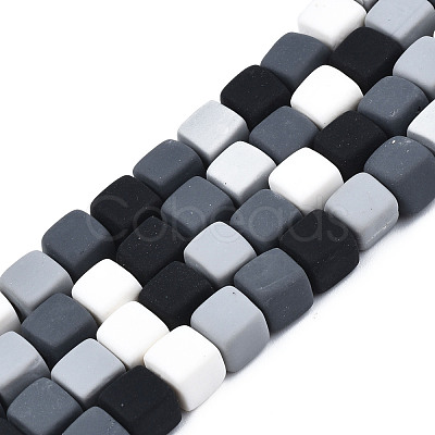 Handmade Polymer Clay Beads Strands CLAY-S092-76A-1