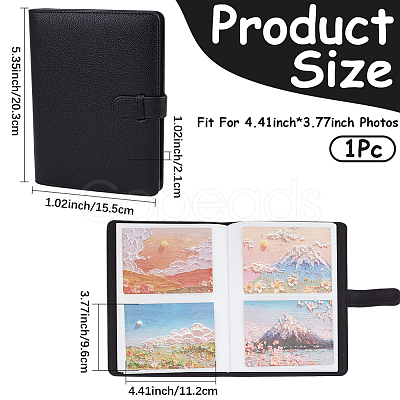 PU Leather Cover Interstitial Album Book AJEW-WH20054-285C-1