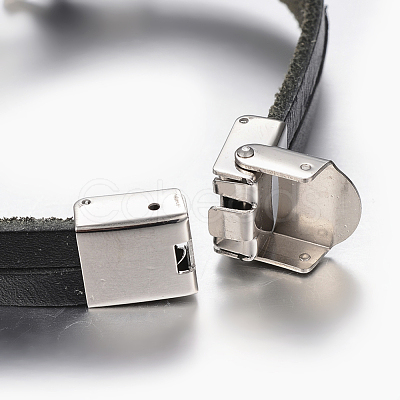 Leather Cord Bracelets BJEW-E323-13B-1