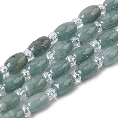 Natural Myanmar Jadeite Beads Strands G-F822-C01-02-1