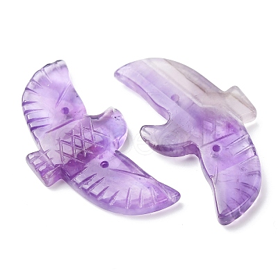 Natural Amethyst Carved Big Pendants G-A288-01E-1