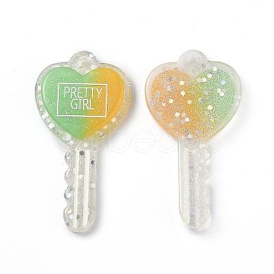 Two Tone Resin Big Pendants LS-RESI-Z001-01B-1