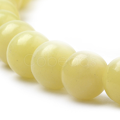 Natural Lemon Jade Beads Strands G-S259-46-6mm-1