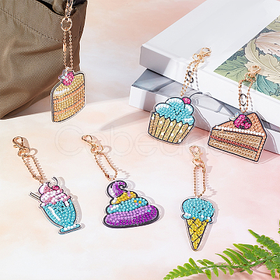 DIY Diamond Painting Keychain Kits DIY-SC0016-59-1
