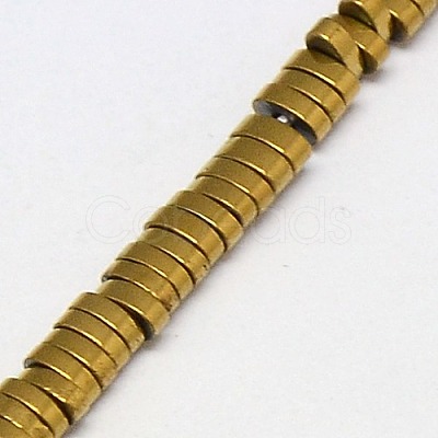 Electroplate Non-magnetic Synthetic Hematite Beads Strands G-J167-04-1